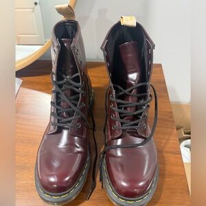 Dr. Martens Cherry Red Leather Boots